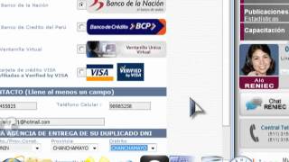 paso para solicitar duplicado del DNI (via web)