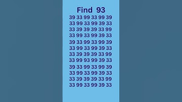 can you find 93 in 5 seconds? #wordpuzzlegame #game #mathematics #mindbendingquiz #puzzle6 5
