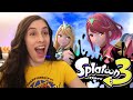 PYRA AND MYTHRA IN SMASH, SPLATOON 3 REACTION and MORE! | JustJesss