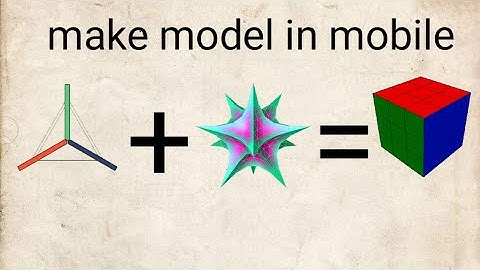 how to make Rubik cube model || spacedraw