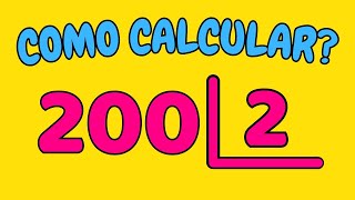 QUICK TRICK TO DIVIDE BY 2 | HOW TO CALCULATE 200 DIVIDED BY 2 - Divide 200 by 2