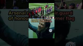 Arsenal received their guard of honour… at the corner flag#arsenal #crystalpalace #premierleauge
