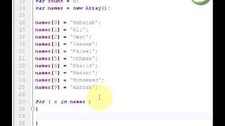 JavaScript 17 -- Changing an array value -- Arabic