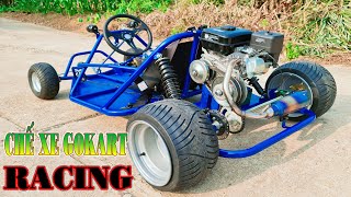 Nâng Cấp Gokart 3000w Lên XE Gokart RACING Động Cơ Xăng 200cc CVT