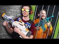 NERF Robot Prison Escape | Repair Droid Challenge!