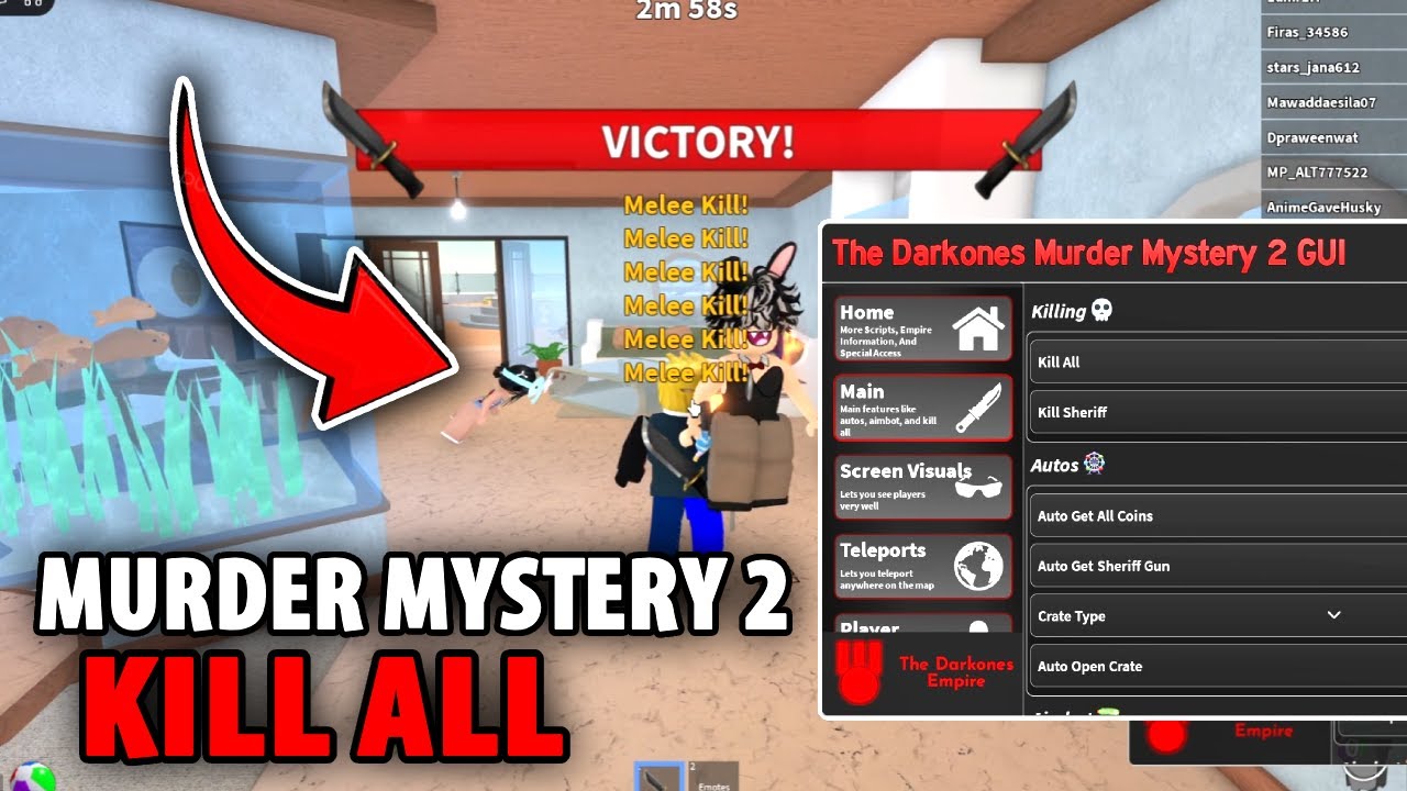 [NEW] MM2 Script | KILL ALL, INFINITE COINS , ESP ALL PLAYERS ...