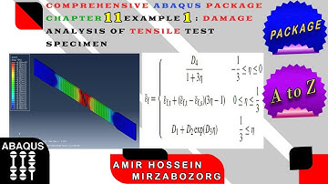 Comprehensive Abaqus Package Chapter 11 Example 1: Damage Analysis of Tensile Test Specimen Preview