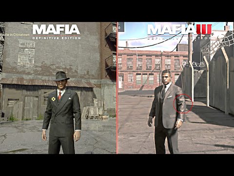 Mafia Definitive Edition vs Mafia 3 Definitive Edition Physics u0026 Details | Comparison