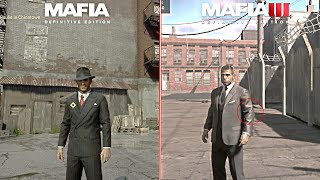 MAFIA Definitive Edition vs MAFIA 2 vs MAFIA 3 - Physics and Details  Comparison 