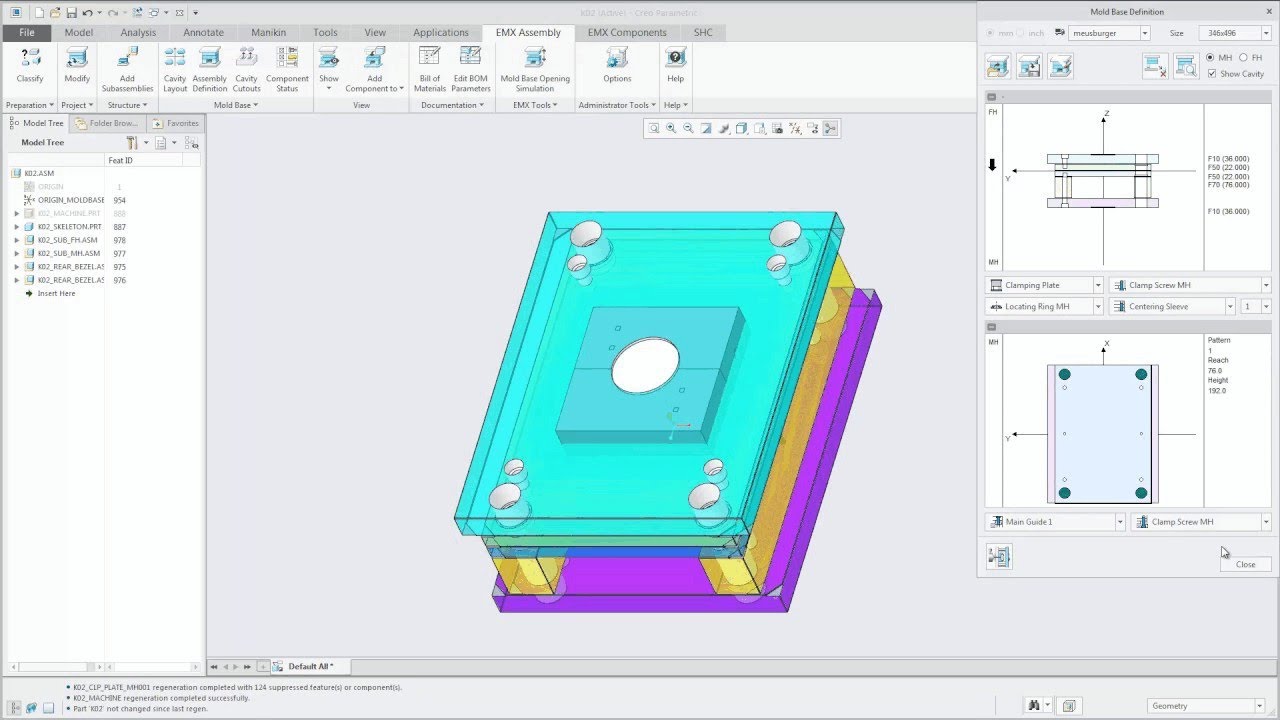 Enhanced Subassembly functionality  Moving and Fixed Half Subassemblies