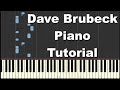 Dave Brubeck &quot;Thank You&quot; - Synthesia Piano Tutorial