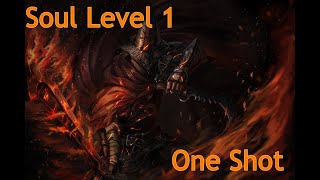 Dark Souls 3 : Soul Level 1 OneShot Abyss Watcher (Parry-Riposte)