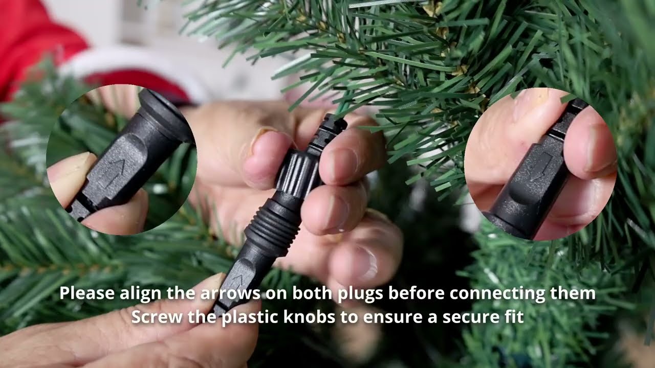 The 1st christmas trees Install video-Tree with Multi color/RGB Lights