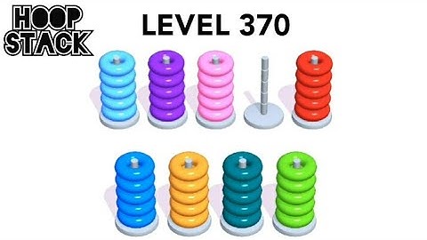 Hoop Stack Level 370 | Puzzle Game  | Complete Level