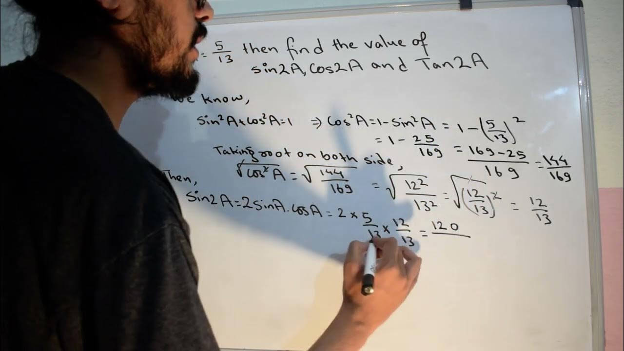 find-the-value-of-sin2a-cos2a-and-tan2a-using-sina-youtube