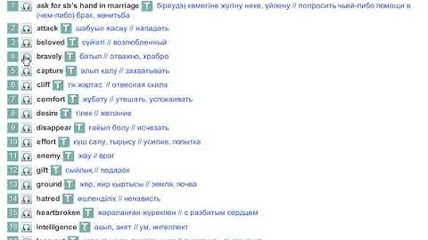 Excel 8.Module 5. Kyz Zhibek (Vocabulary)