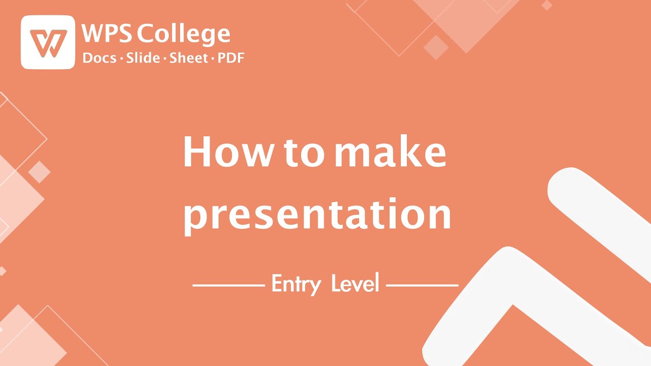 how to make presentation on wps office