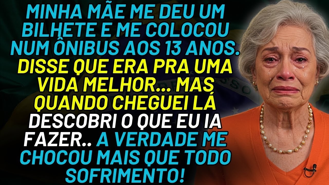 HISTÓRIA REAL DESTA AVÓ 👵💔 MINHA MÃE ME ENTREGOU UM BILHETE E ME COLOCOU NUM ÔNIBUS    AQUILO ME
