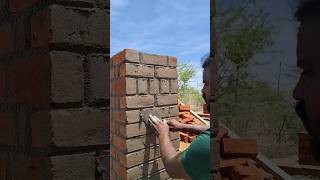Amazing!! Bricklaying methods 👍🧱 #shorts #shortsfeed #brickwork #bricklaying #bricklayer #skills