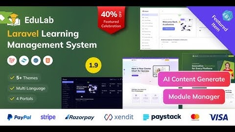 How to Set Up Edulab LMS (Laravel & Tailwind CSS) to Deliver Engaging Online Courses