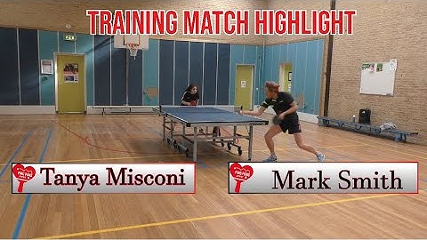Training match highlight! Tanya Misconi takes on Mark Smith! PingPongAlkmaar