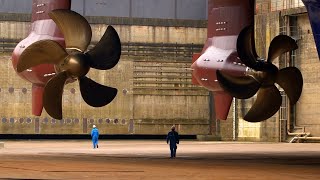 Advanced Azipod propulsion system. How giant ship propellers are manufactured. Unbelievable screenshot 4