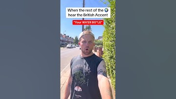 How to pronounce " a bottle of water" in British accent #educationalvideo #englishgrammar