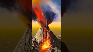 The Scene When An Active Volcano Erupts Is Spectacular #Scenery #Tourism #Shorts