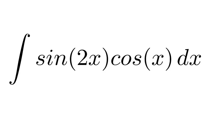 Integral of sin(2x)cos(x) (substitution)