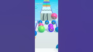 Ball Run 2048 Level 423 | New Android Gameplay |#shorts  #mobilegames  #ballrun2048 #tomman