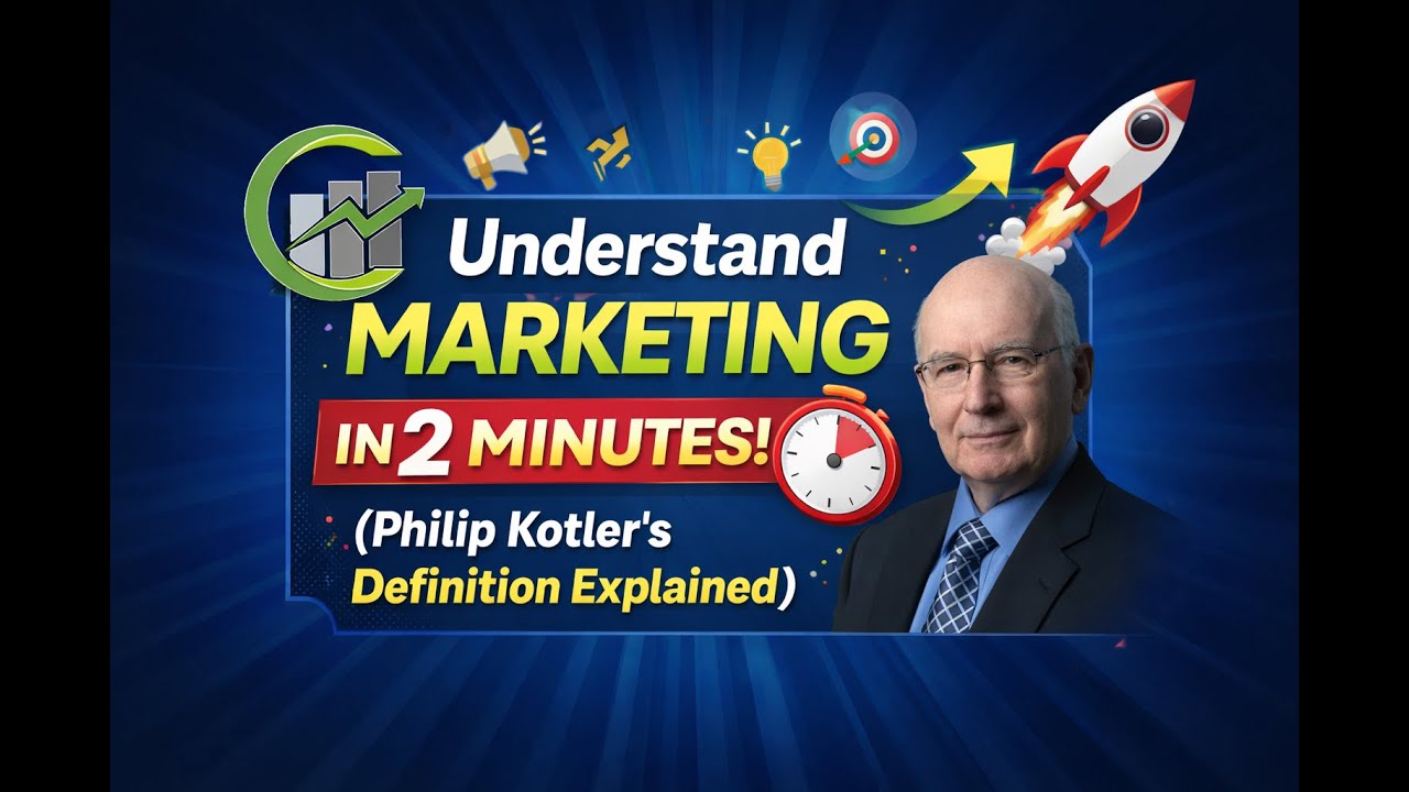 Understand Marketing in 2 Minutes! (Philip Kotler's Definition Explained)