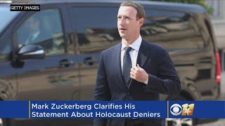 Famous Mark Zuckerberg Clarifies Comments About Holocaust Deniers Wealth