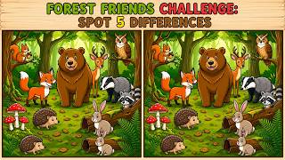 Spot 10 Differences Challenge 🦝 | Can You Find All 10? | Fun Brain Teaser Puzzle Game