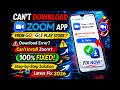 Fix Zoom App Not Downloading on Play Store | Can’t Install Zoom Android (100% Working)