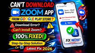 Fix Zoom App Not Downloading on Play Store | Can’t Install Zoom Android (100% Working)