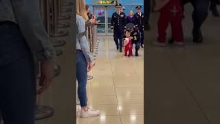 Airport Reunion That Made Everyone Cry 😭✈️ #airportreunion #proudfamily #4kvideo #militarydad #army