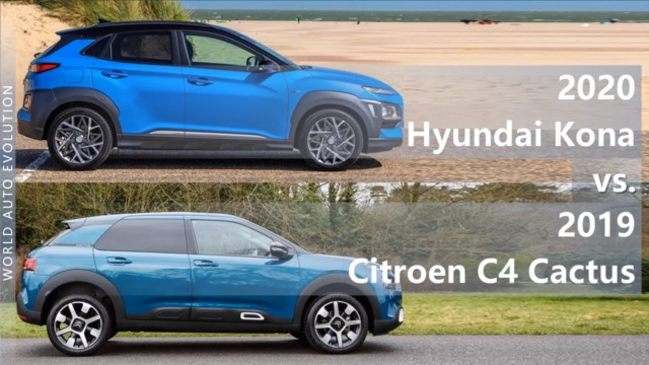 8 Hyundai Kona vs 8 Citroen C8 Cactus technical comparison