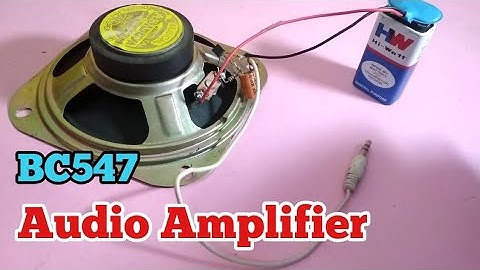 Simple Audio Amplifier | BC547 Transistor