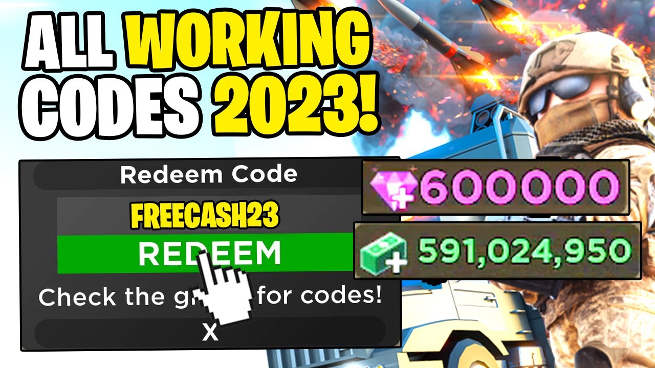 Military Tycoon codes for free gifts credits (December 2023)