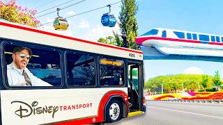 Getting Around Disney World -- Full Tutorial for the Skyliner, Monorail, Buses and Boats