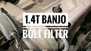 Cleaning the turbo oil feed banjo bolt on T-Jet MultiAir engine - Alfa Romeo, Fiat, Dodge, Chrysler