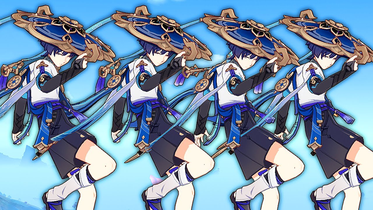 Я разделил мир пополам с четырьмя странниками | Genshin Impact