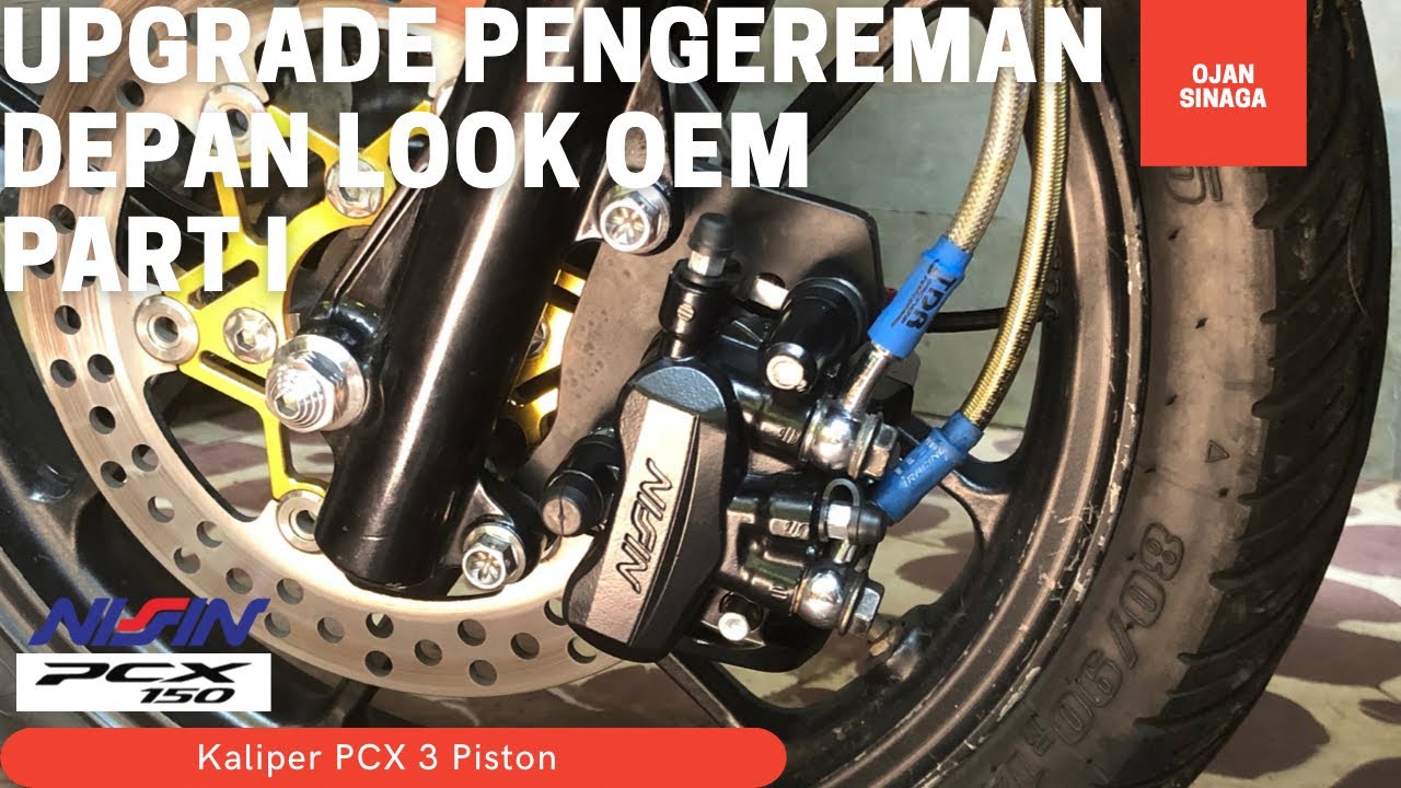 Pasang Kaliper PCX 3 Piston || Honda Beat || Upgrade Pengereman Depan Part I #ProjectSiHitam