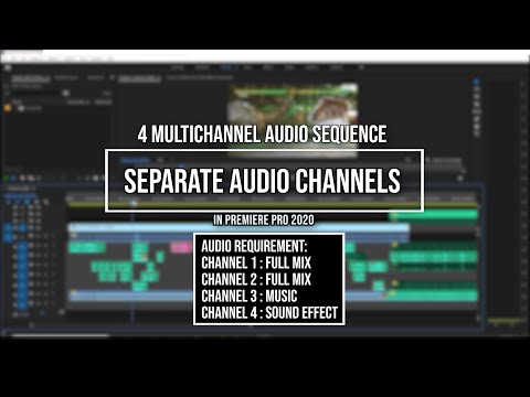 Create Multichannel Audio & Export MXF Format in Premiere Pro