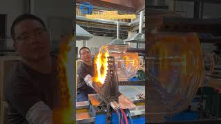 Neck welding to glass vessel #chemicalengineering#glassreactor #laboratoryequipment #pharmaceutical