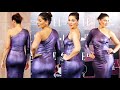 Nargis Fakhri Stunning Photoshoot in Purple Dress With Thigh-High Slit At Elle Beauty Awards 2022