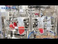 Samfull fruit pulp tomato paste spouted pouch automatic filling machine