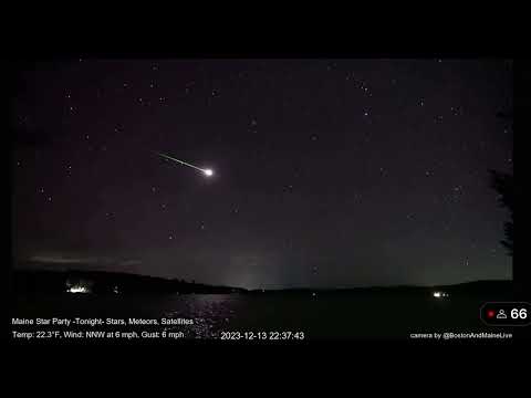 Geminid Fireball 🔥 Dec 13, 2023 Maine US