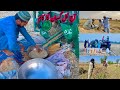 Gandam ki katai aur harvesting full process  farmer life in punjab