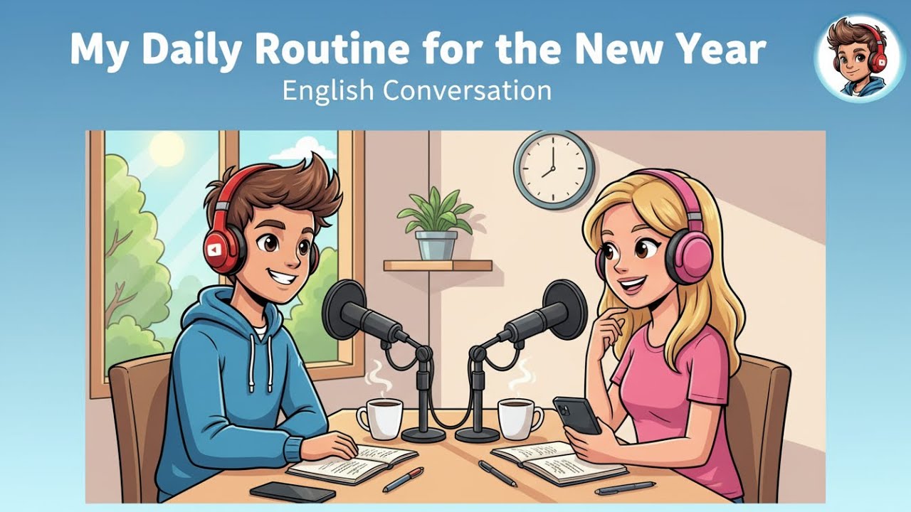 My Daily Routine For the New Year | A1 English Listening Practice ...